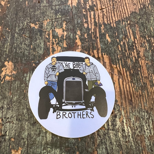 Barn Brothers Logo Circle Sticker